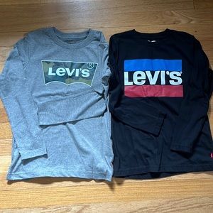 Levi’s Boys Long sleeve Tee, set of 2, Size 7/8